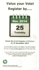 Check your name on Voter Register