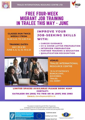 UPDATE - Tralee MAP training - May - June 2019